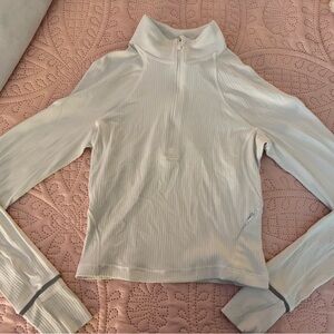 Lululemon Athletica white Zip-Up Sweatshirt running jacket Like New